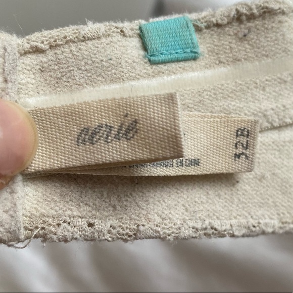 AERIE CREAM LACE STRAPLESS MIA BRA - Picture 8 of 8